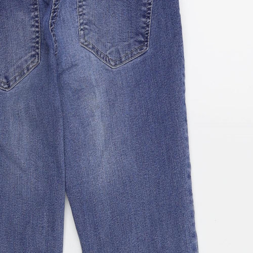 Preworn Womens Blue  Denim Cropped Jeans Size 30 in L22 in