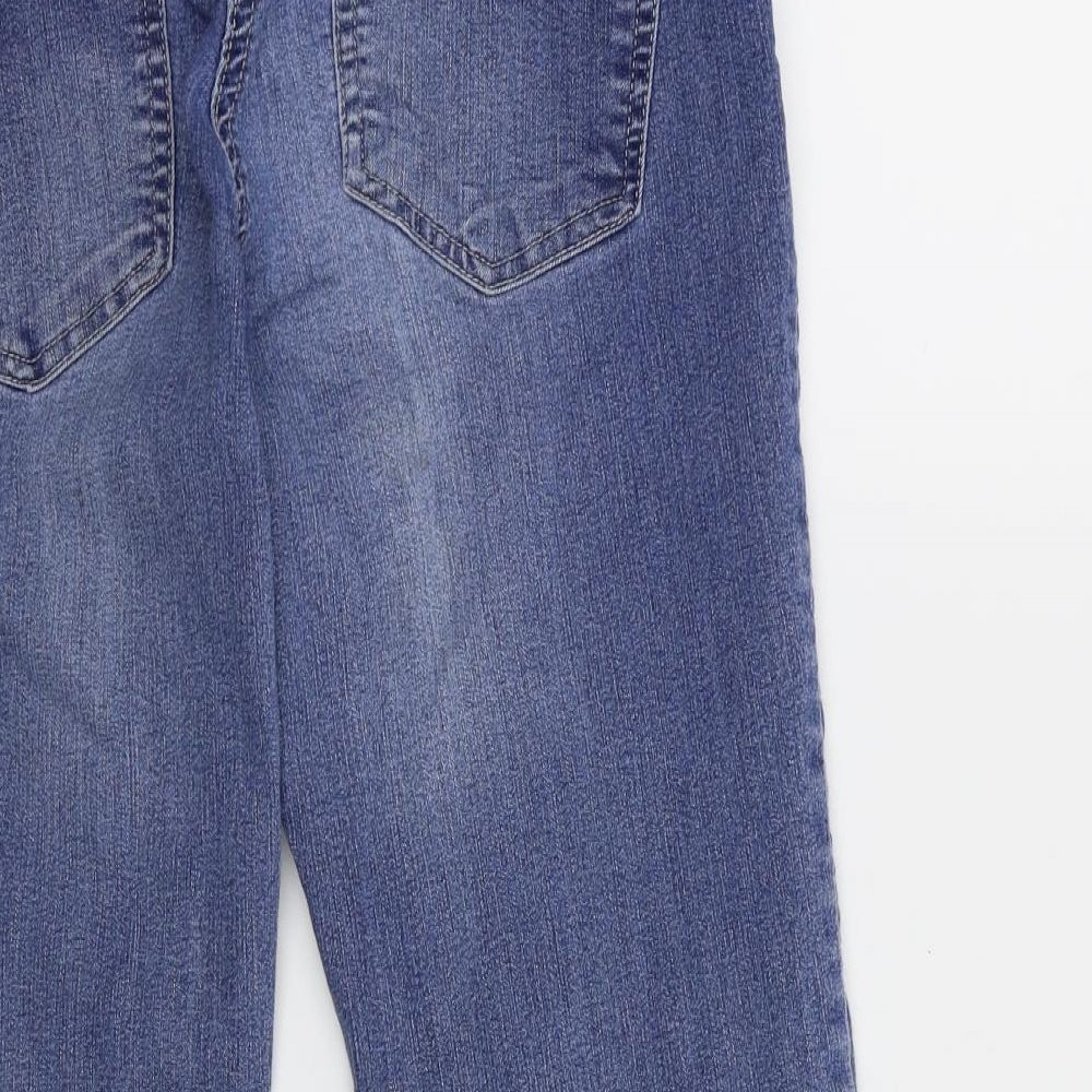 Preworn Womens Blue  Denim Cropped Jeans Size 30 in L22 in