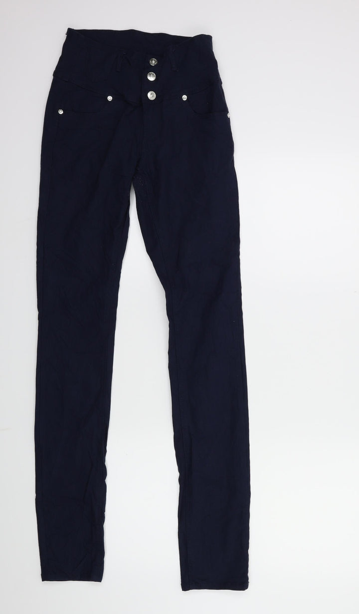Preworn Womens Blue Skinny Jeans Size 23 in L30 in