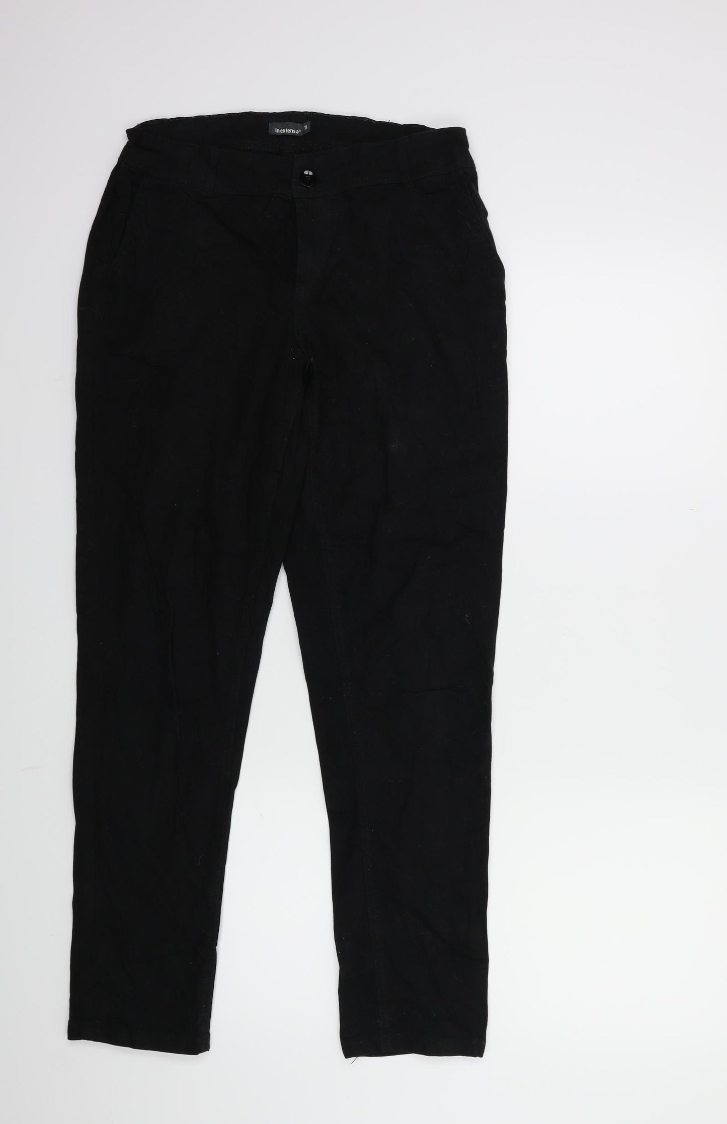 In Extenso Womens Black   Chino Trousers Size 10 L29 in
