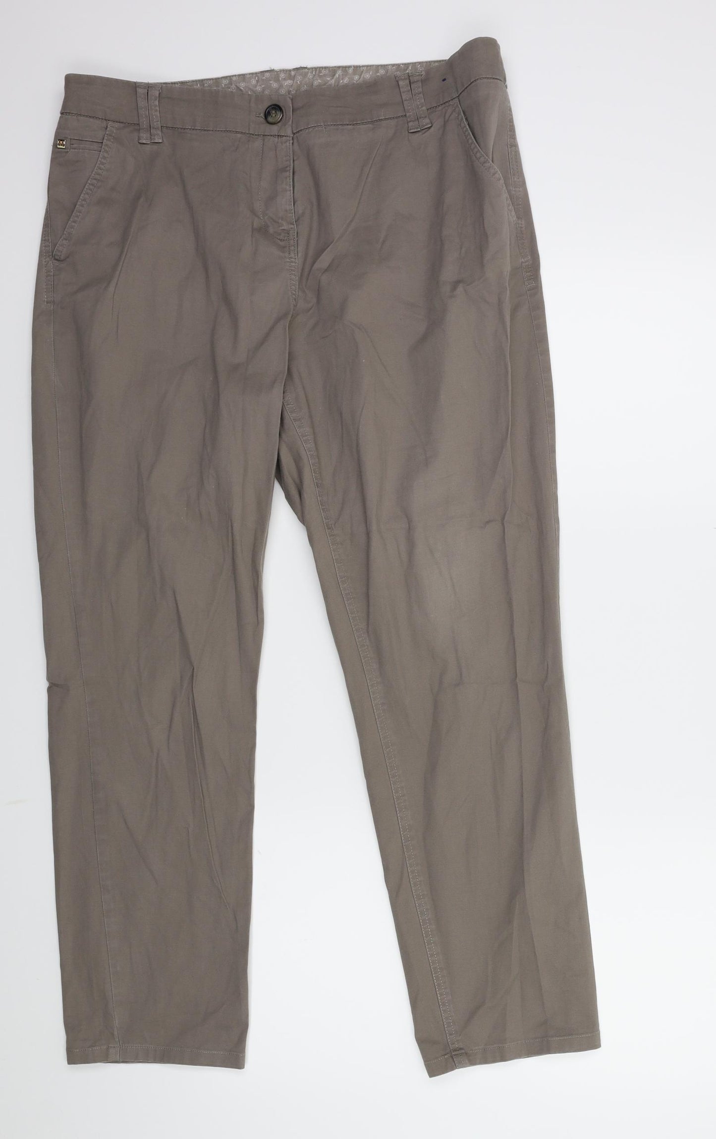 Maine Womens Green   Chino Trousers Size 14 L27 in