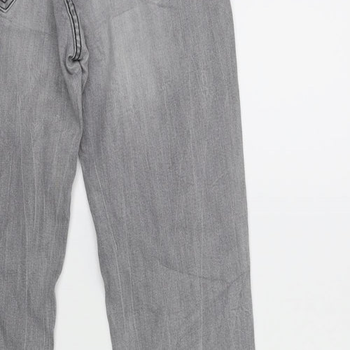 Up Fashion Womens Grey  Denim Skinny Jeans Size 10 L30 in