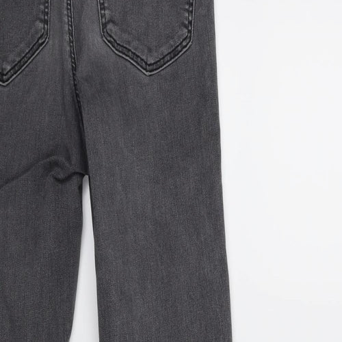 Topshop Womens Grey  Denim Skinny Jeans Size 28 in L32 in