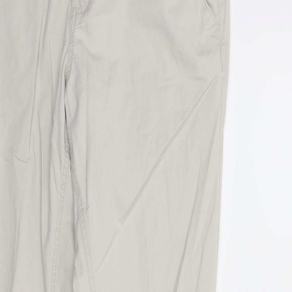 H&M Womens Grey   Chino Trousers Size 8 L28 in