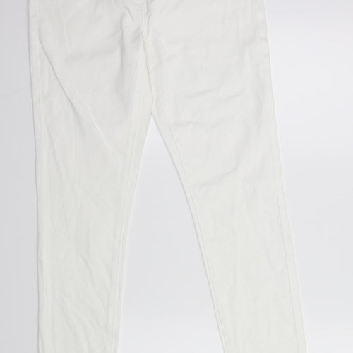 NEXT Womens White  Denim Skinny Jeans Size 12 L29 in
