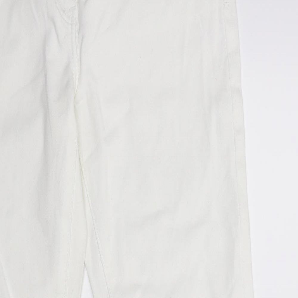 NEXT Womens White  Denim Skinny Jeans Size 12 L29 in