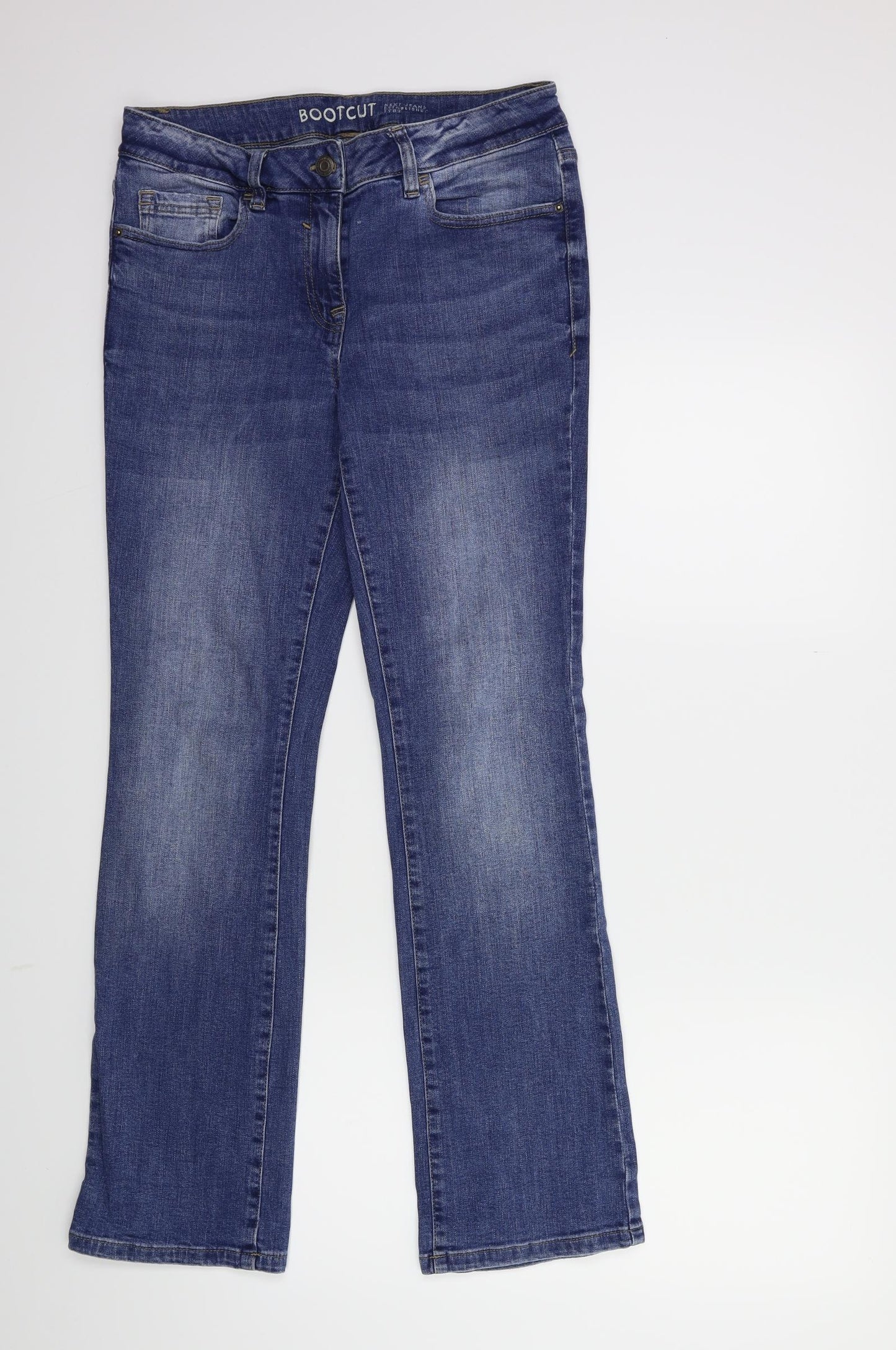 NEXT Womens Blue  Denim Flared Jeans Size 10 L30 in