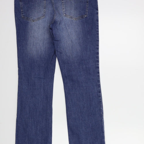 NEXT Womens Blue  Denim Flared Jeans Size 10 L30 in