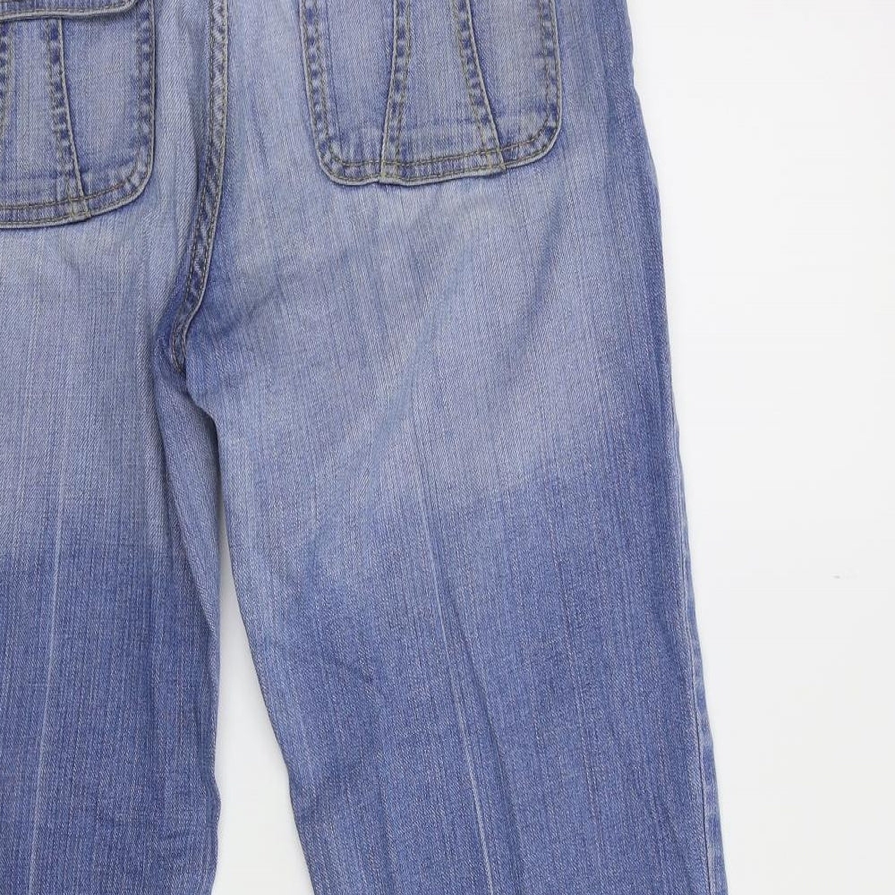 NEXT Womens Blue  Denim Flared Jeans Size 14 L26 in
