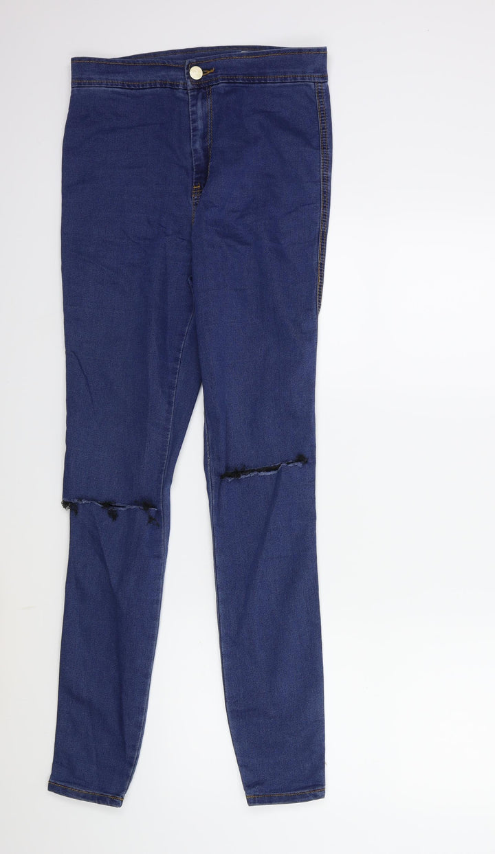 ASOS Womens Blue Denim Skinny Jeans Size 28 in L32 in