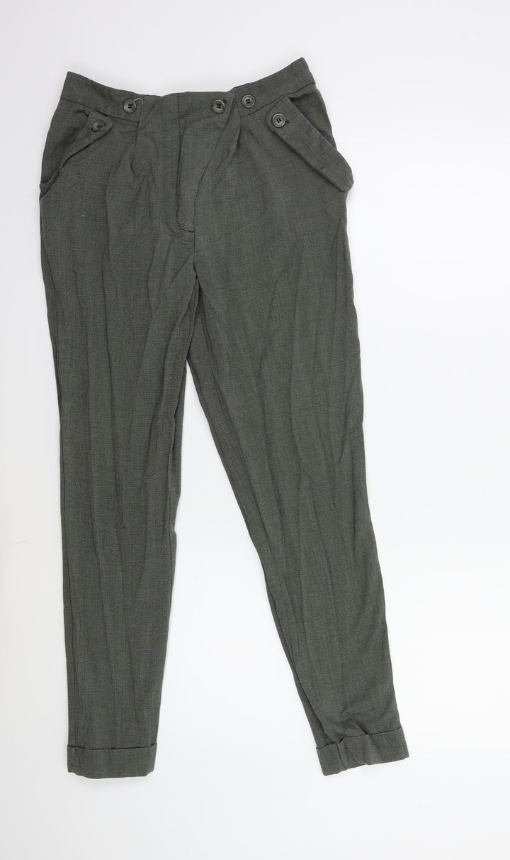 New Look Womens Green Trousers Size 8 L28 in