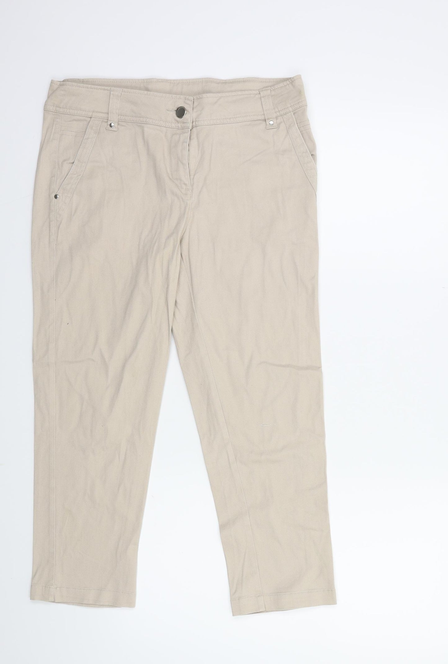Wallis Womens Beige   Trousers  Size 10 L29 in