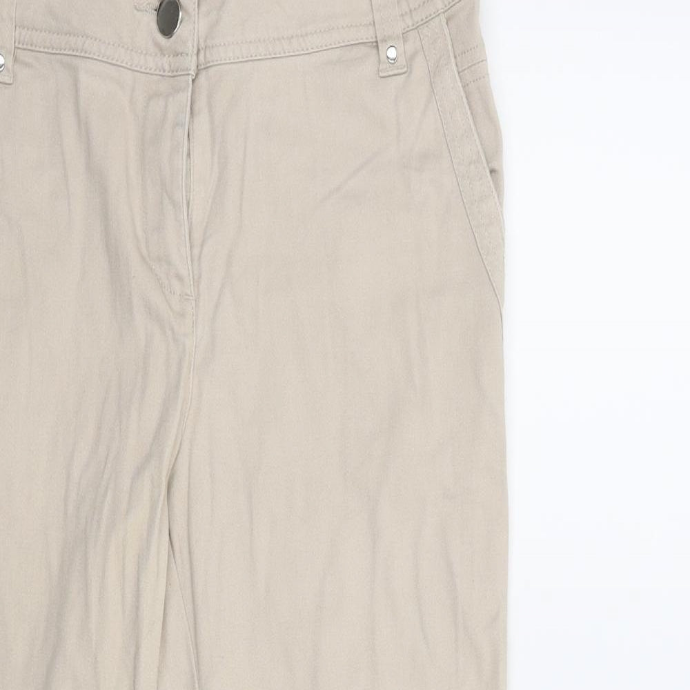 Wallis Womens Beige   Trousers  Size 10 L29 in