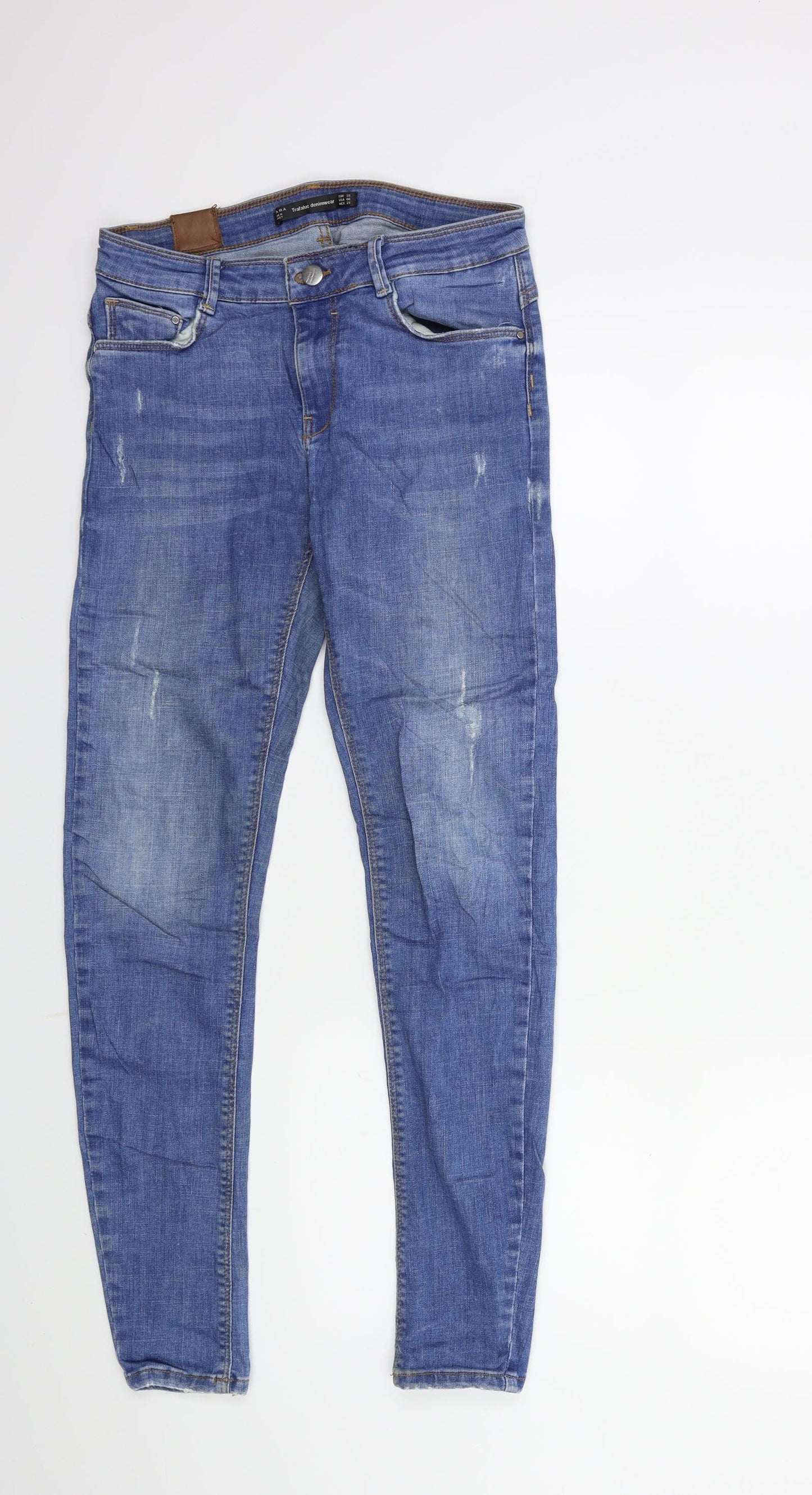 Zara Womens Blue   Skinny Jeans Size 10 L28 in