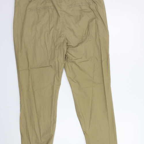 NEXT Womens Beige   Chino Trousers Size 16 L28 in