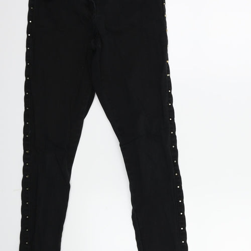 yesyes Womens Black  Denim Skinny Jeans Size 8 L28 in