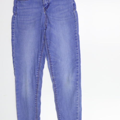 Denim & Co. Womens Blue  Denim Skinny Jeans Size 12 L27 in