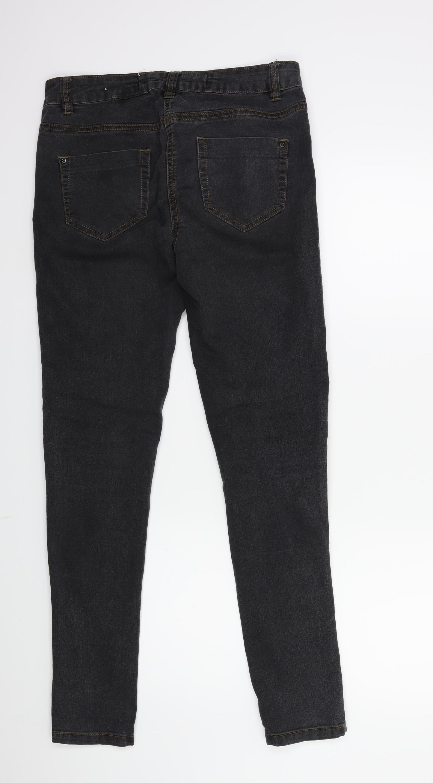 NEXT Womens Black  Denim Skinny Jeans Size 10 L30 in