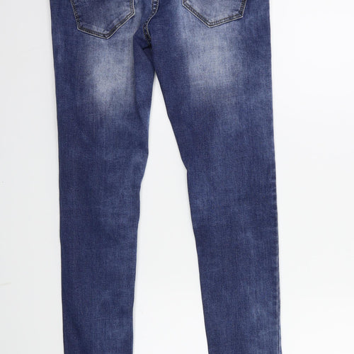 Preworn Womens Blue  Denim Skinny Jeans Size 28 in L29 in - Acid wash