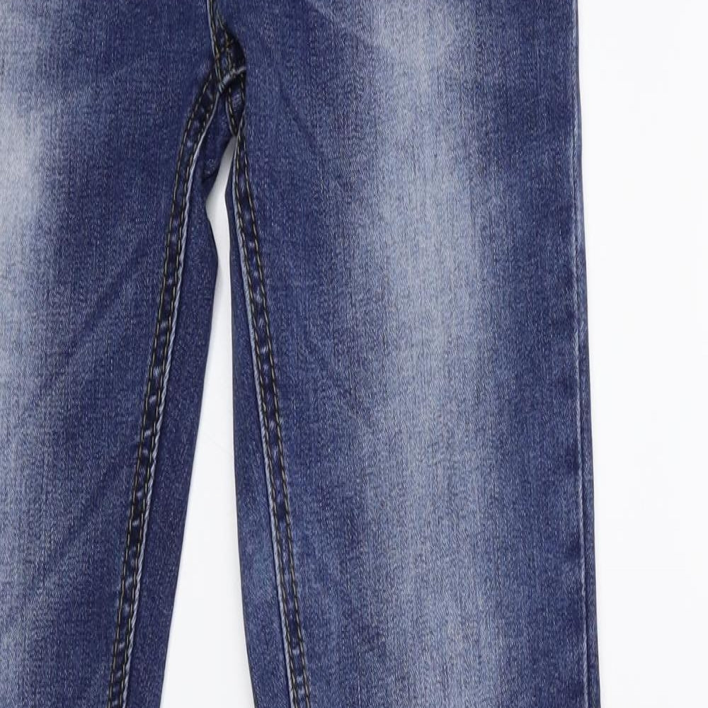 Preworn Womens Blue  Denim Skinny Jeans Size 28 in L29 in - Acid wash
