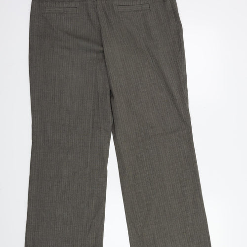 NXT Womens Brown Striped  Trousers  Size 14 L28 in