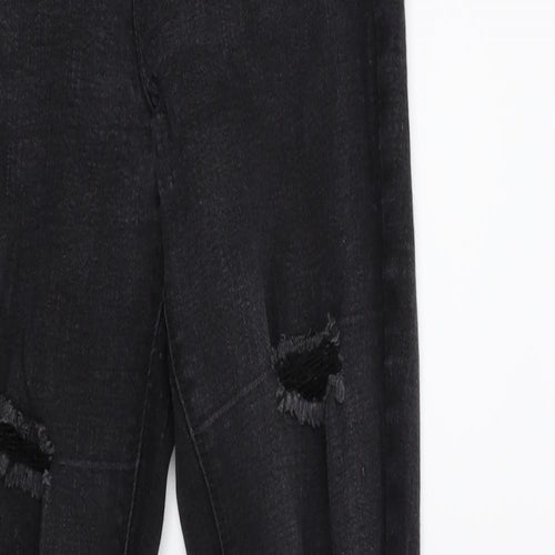 Matalan Womens Black  Denim Skinny Jeans Size 8 L25 in