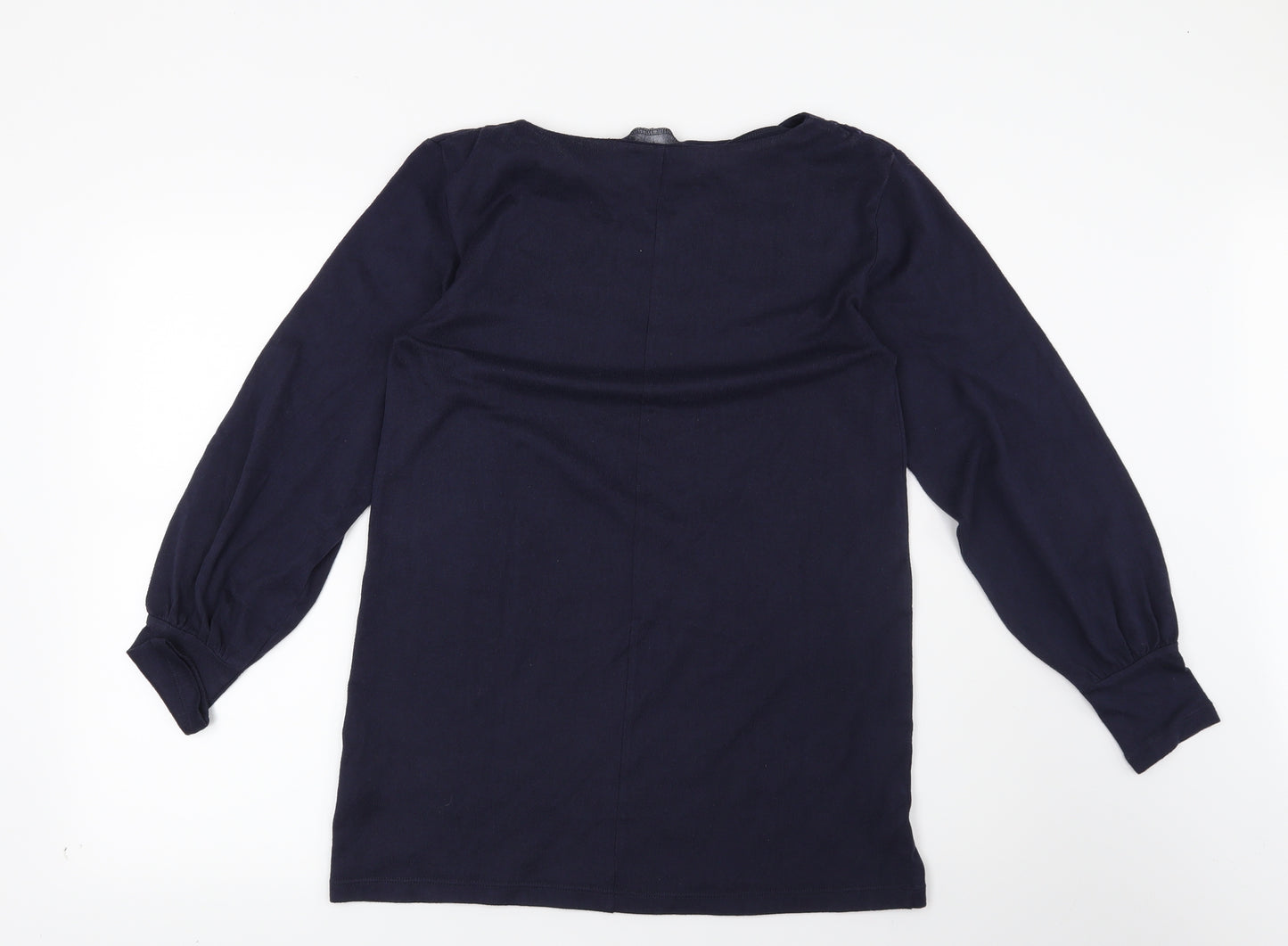 Marks and Spencer Womens Blue Geometric  Pullover Sweatshirt Size 10