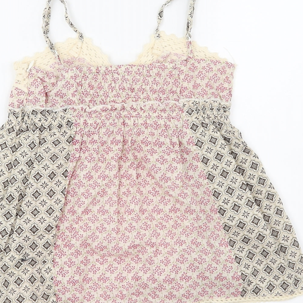 Zara Girls Pink Floral  Basic Blouse Size 5-6 Years