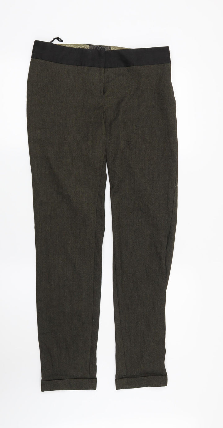 NEXT Womens Green Trousers Size 8 L29 in