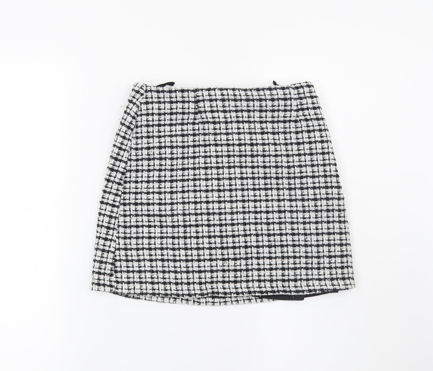 Tammy Girls Black Check  Mini Skirt Size 12 Years