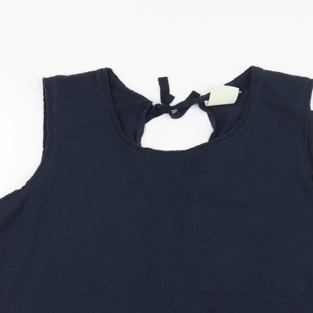 Weird Fish Womens Blue   Basic T-Shirt Size 18