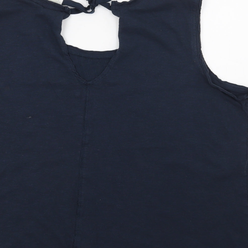 Weird Fish Womens Blue   Basic T-Shirt Size 18