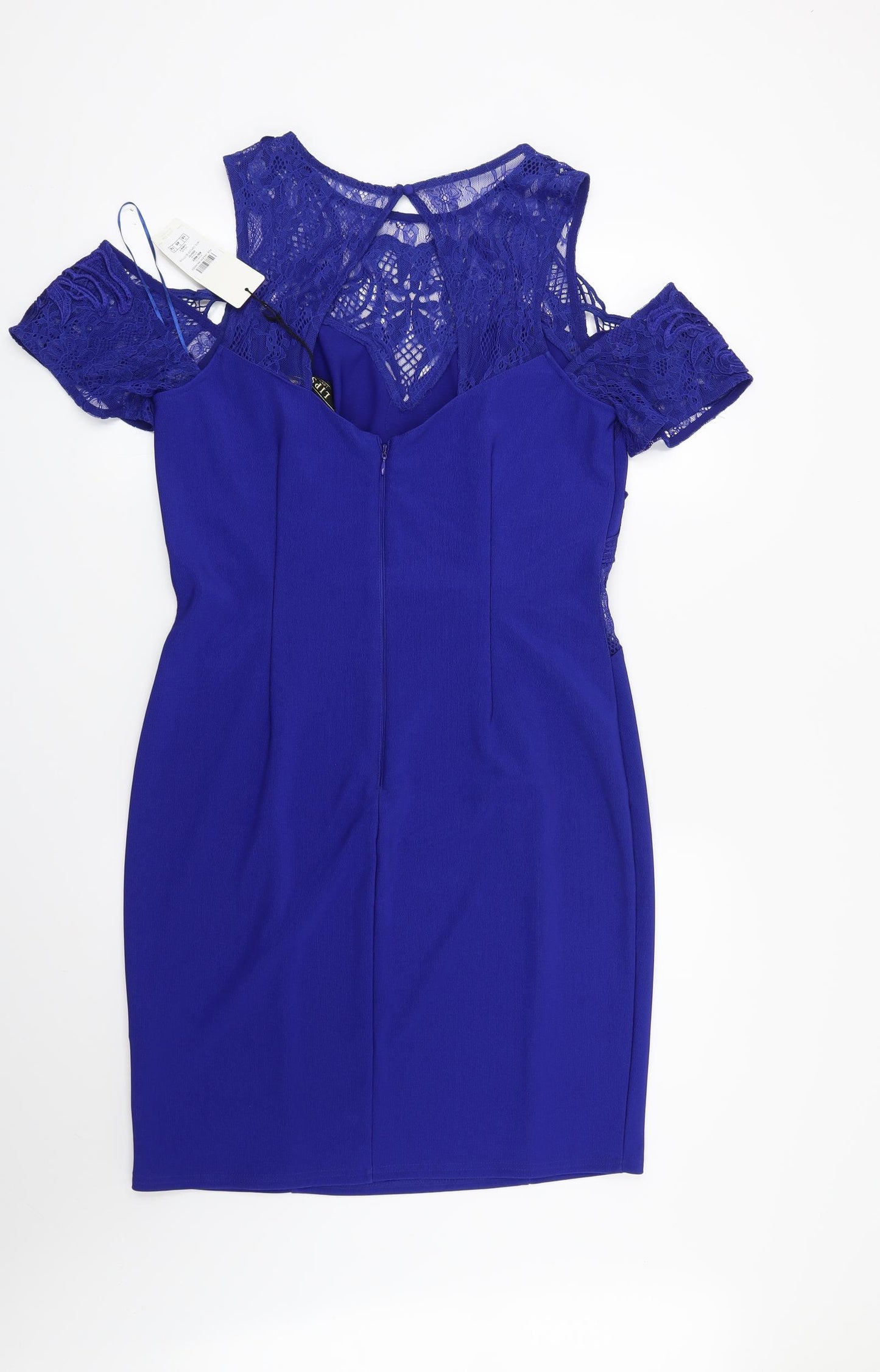 Lipsy Womens Blue Geometric  Shift  Size 18