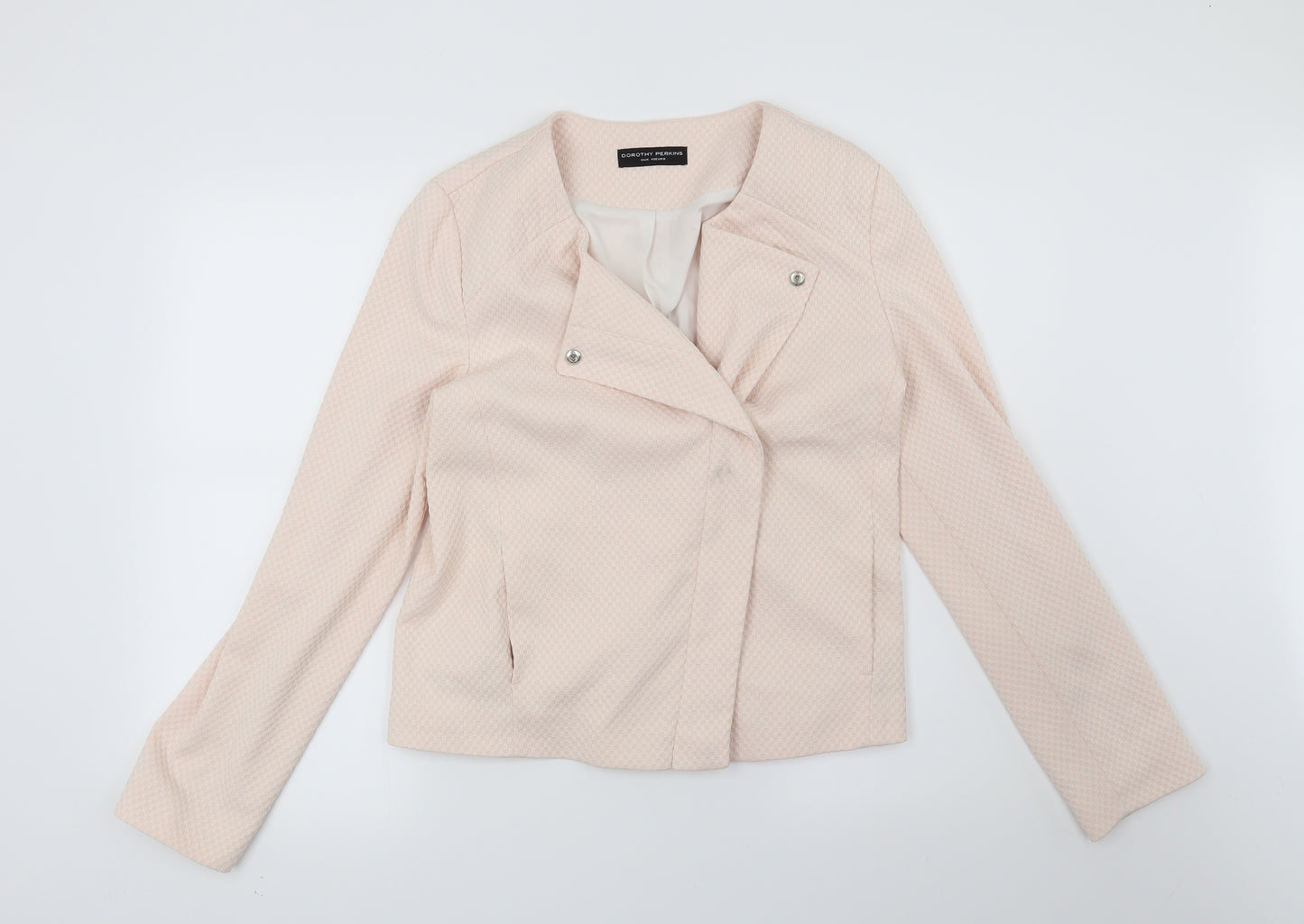 Dorothy Perkins Womens Pink Check  Jacket  Size 14