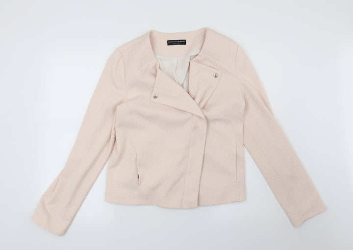 Dorothy Perkins Womens Pink Check Jacket Size 14