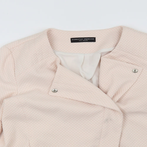 Dorothy Perkins Womens Pink Check  Jacket  Size 14
