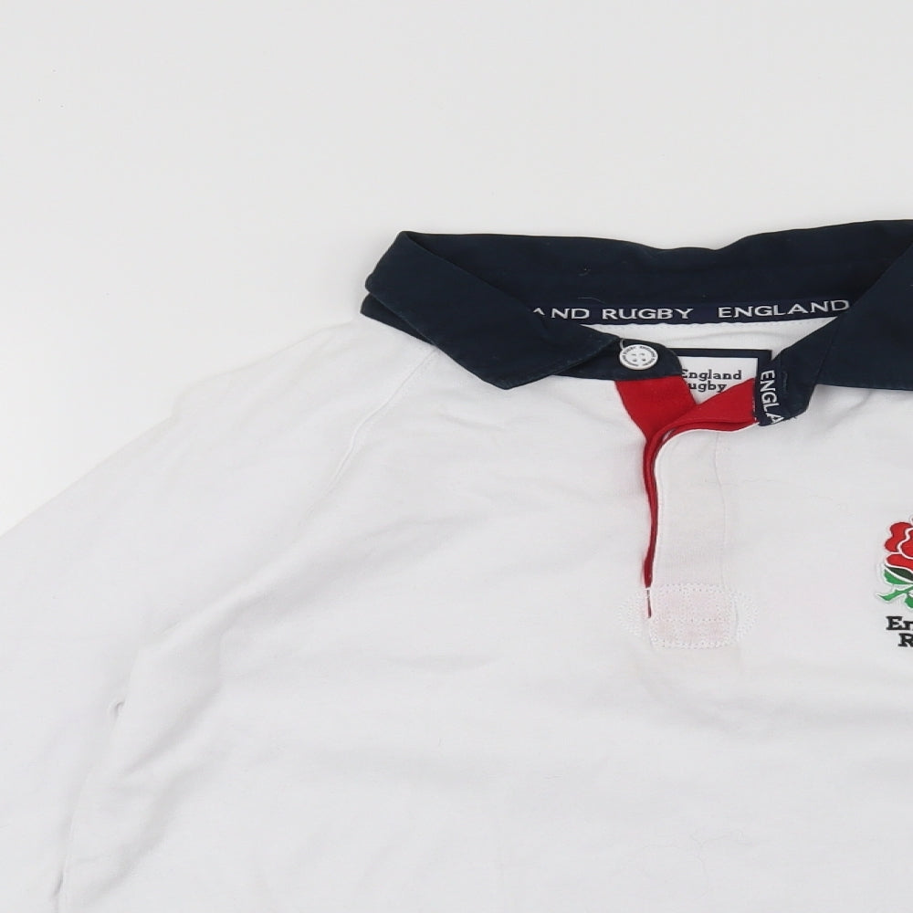 England Rugby Boys White   Pullover Sweatshirt Size 11-12 Years  - England Rugby