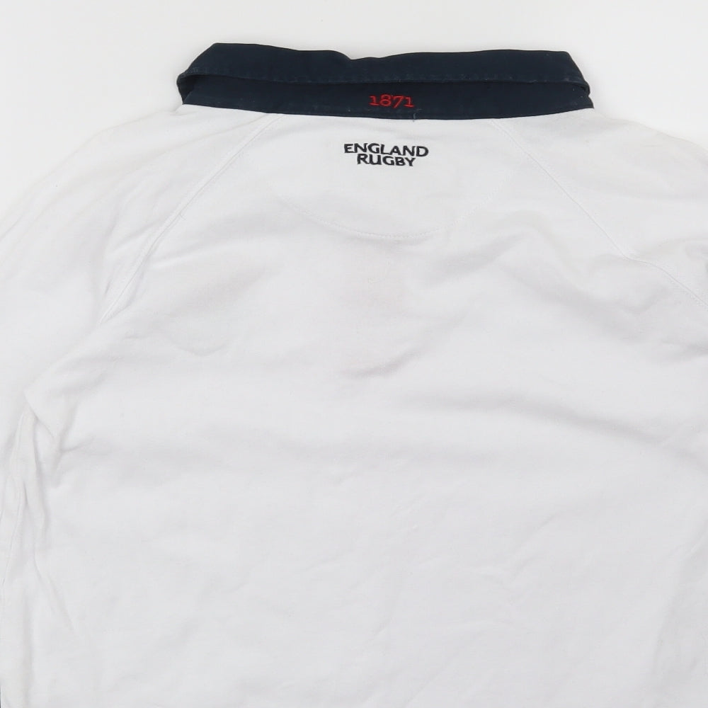 England Rugby Boys White   Pullover Sweatshirt Size 11-12 Years  - England Rugby