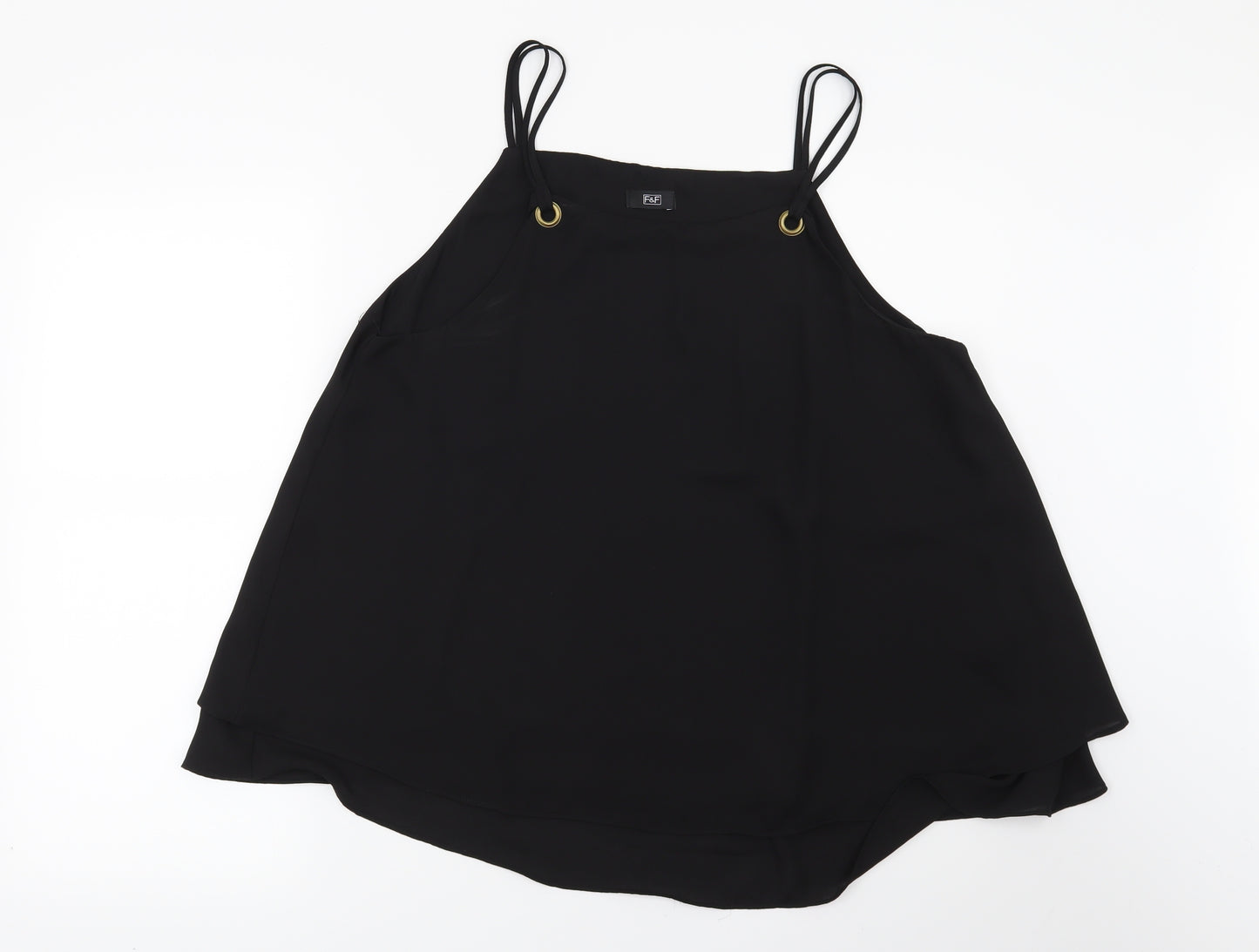F&F Womens Black   Basic Blouse Size 16
