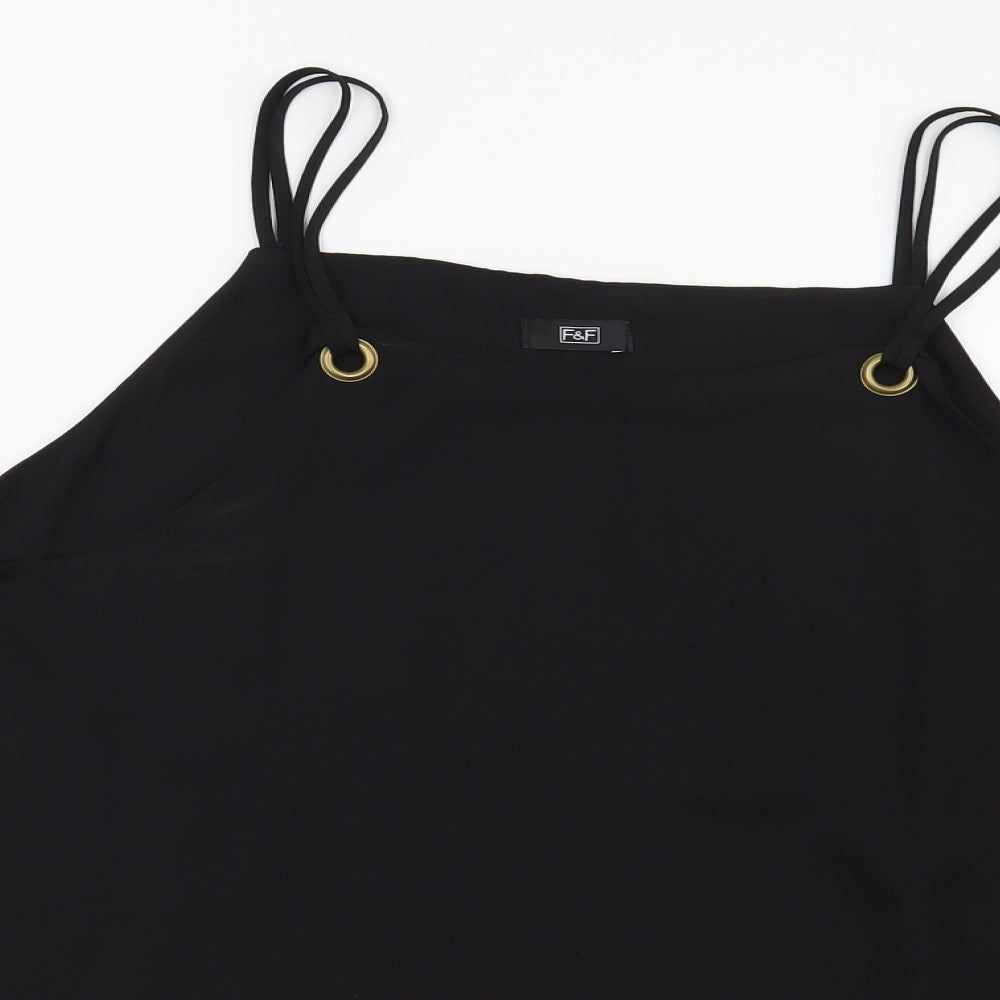 F&F Womens Black   Basic Blouse Size 16