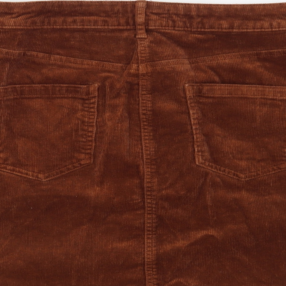 Dorothy Perkins Womens Brown   Mini Skirt Size 12