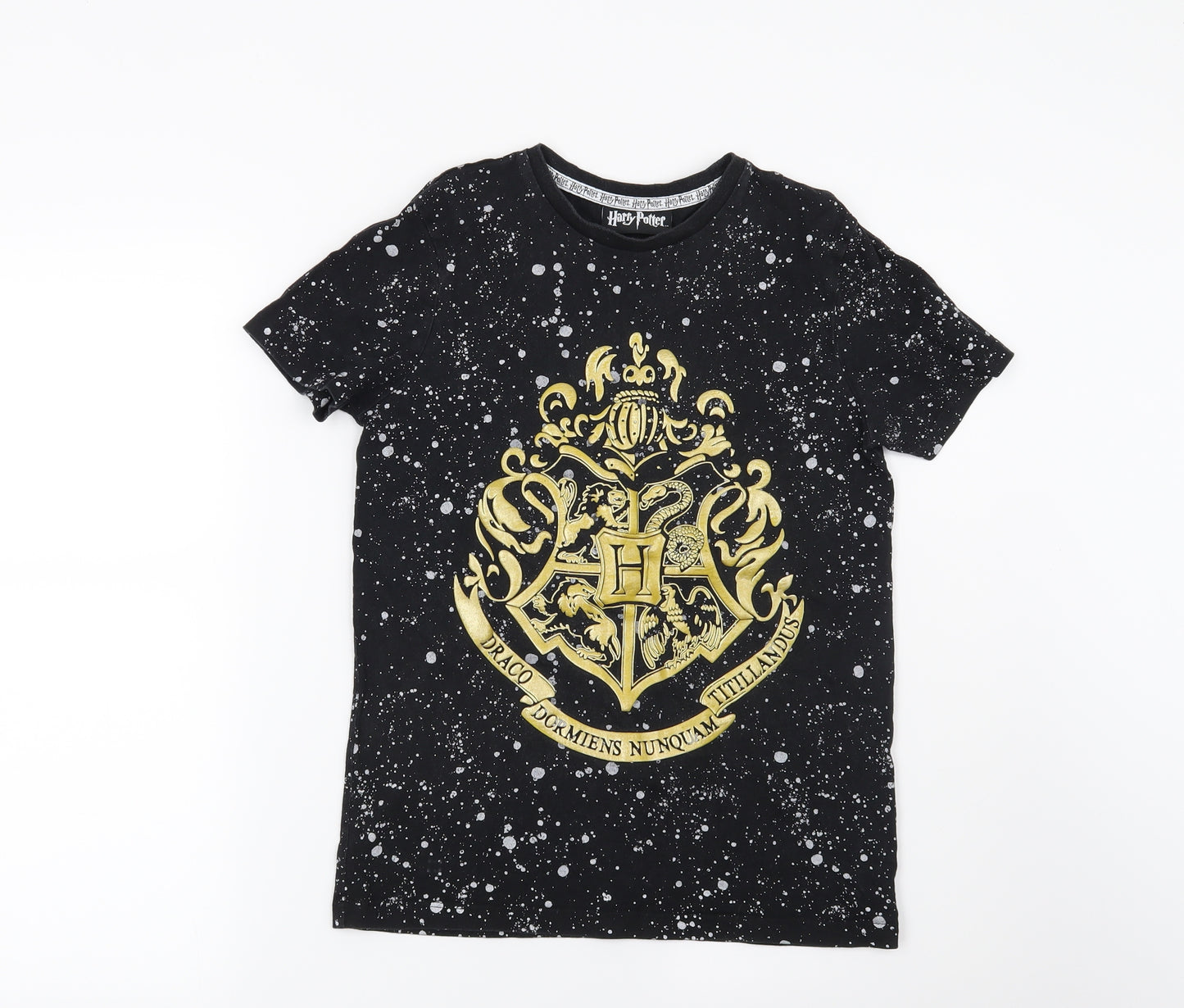 George Boys Black   Basic T-Shirt Size 11-12 Years  - Harry Potter