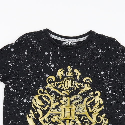 George Boys Black   Basic T-Shirt Size 11-12 Years  - Harry Potter