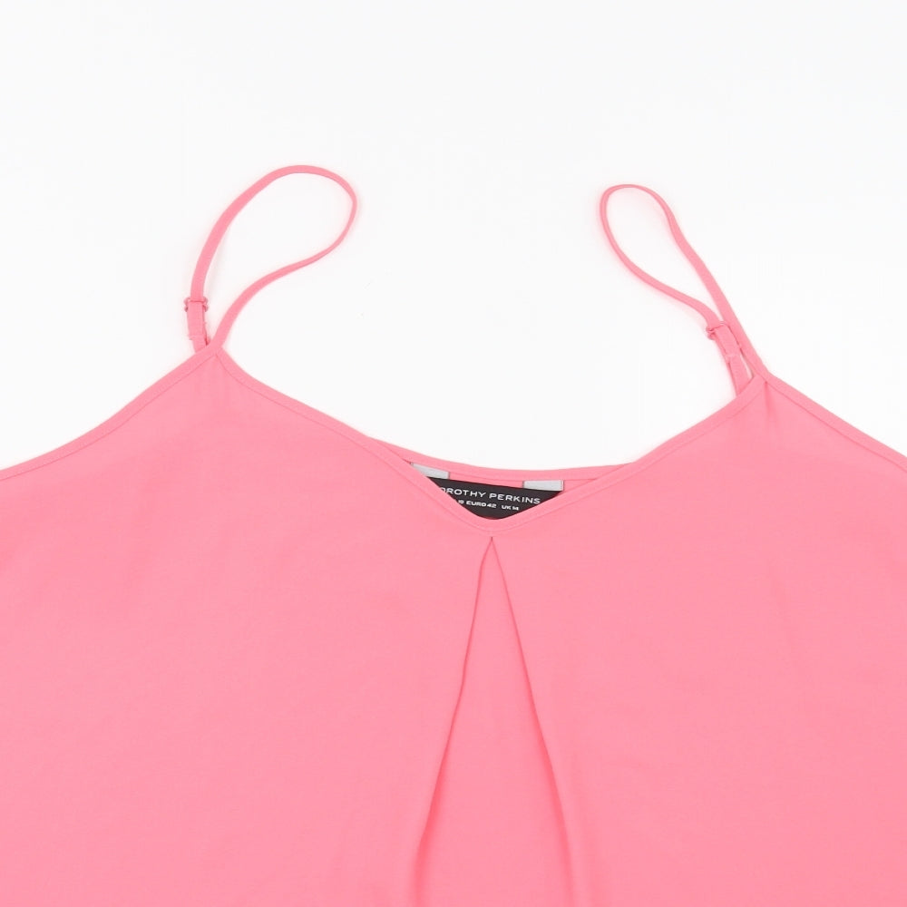 Dorothy Perkins Womens Pink   Basic Blouse Size 14