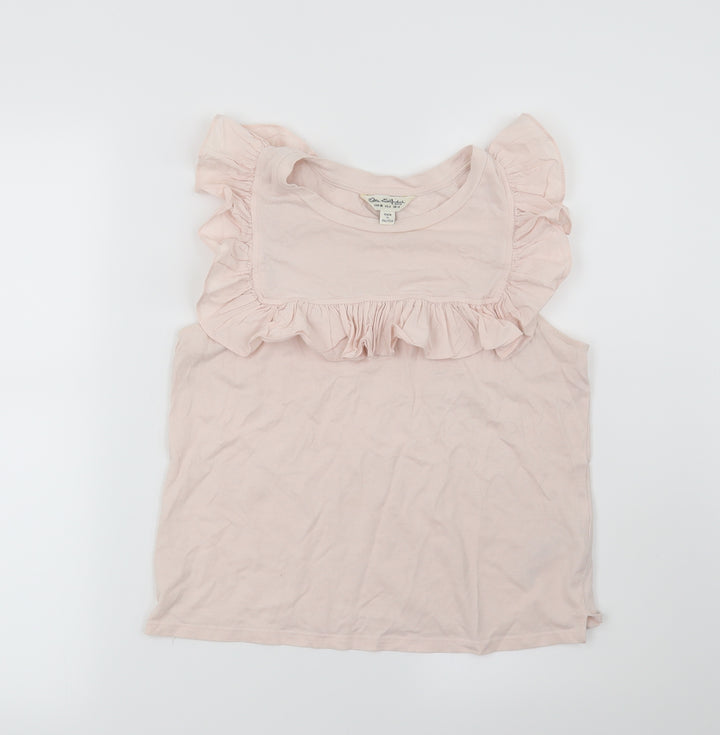 Miss Selfridge Womens Pink Basic T-Shirt Size 10
