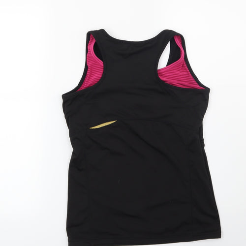 USA Pro Womens Black   Basic T-Shirt Size 10