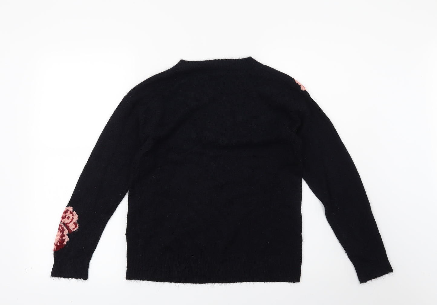 Dorothy Perkins Womens Blue Floral  Pullover Jumper Size 10
