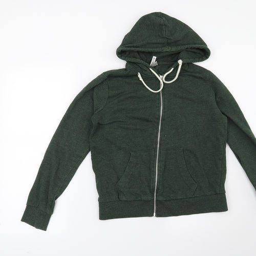 H&M Womens Green   Full Zip Hoodie Size M