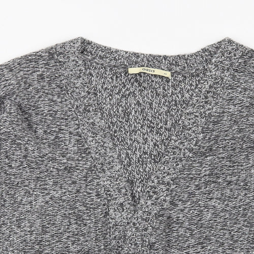 Oasis Womens Grey   Cardigan Jumper Size XS