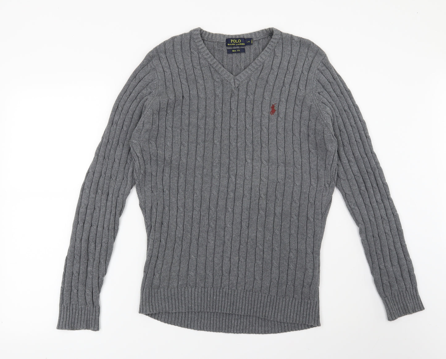 Polo Ralph Lauren Mens Grey   Pullover Jumper Size L